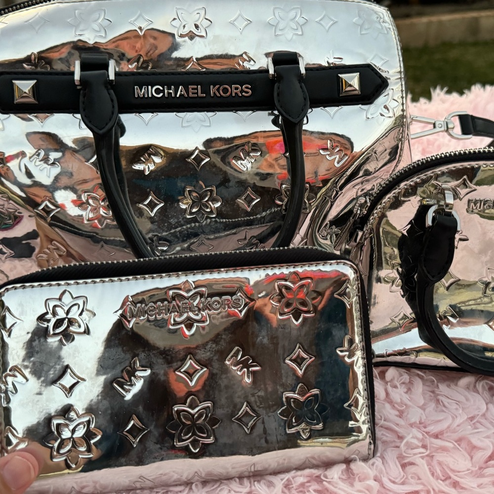 Michael Kors metallic three-piece set
